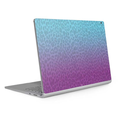 Cheetah Print Purple and Blue Surface Book 2 15in Skin